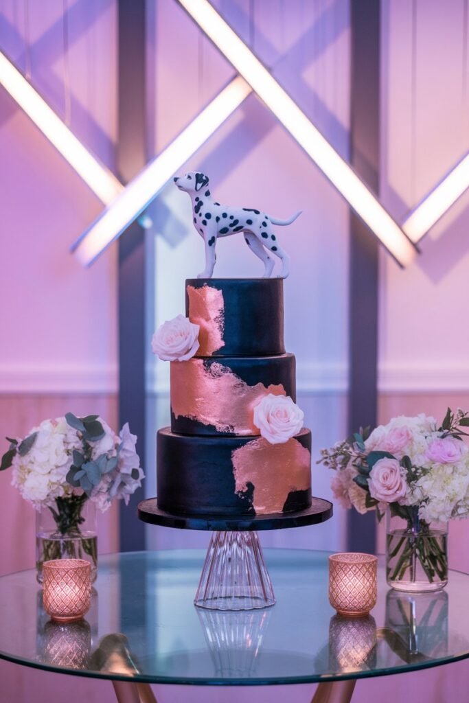 1. Dalmatian-Themed Elegance for a Modern Wedding