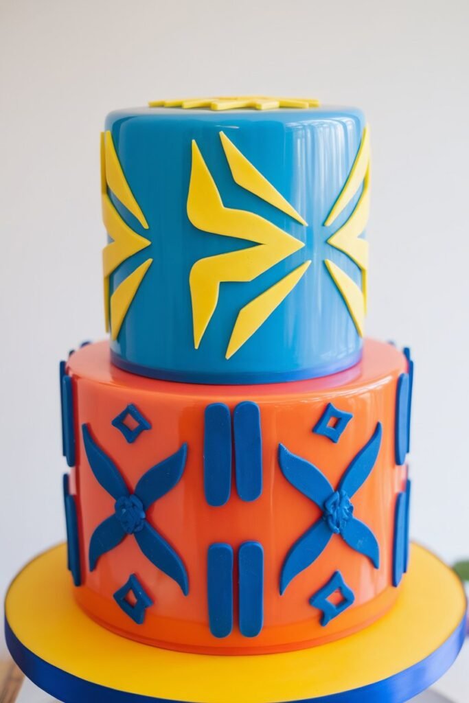 Bold and Colorful Cake Design