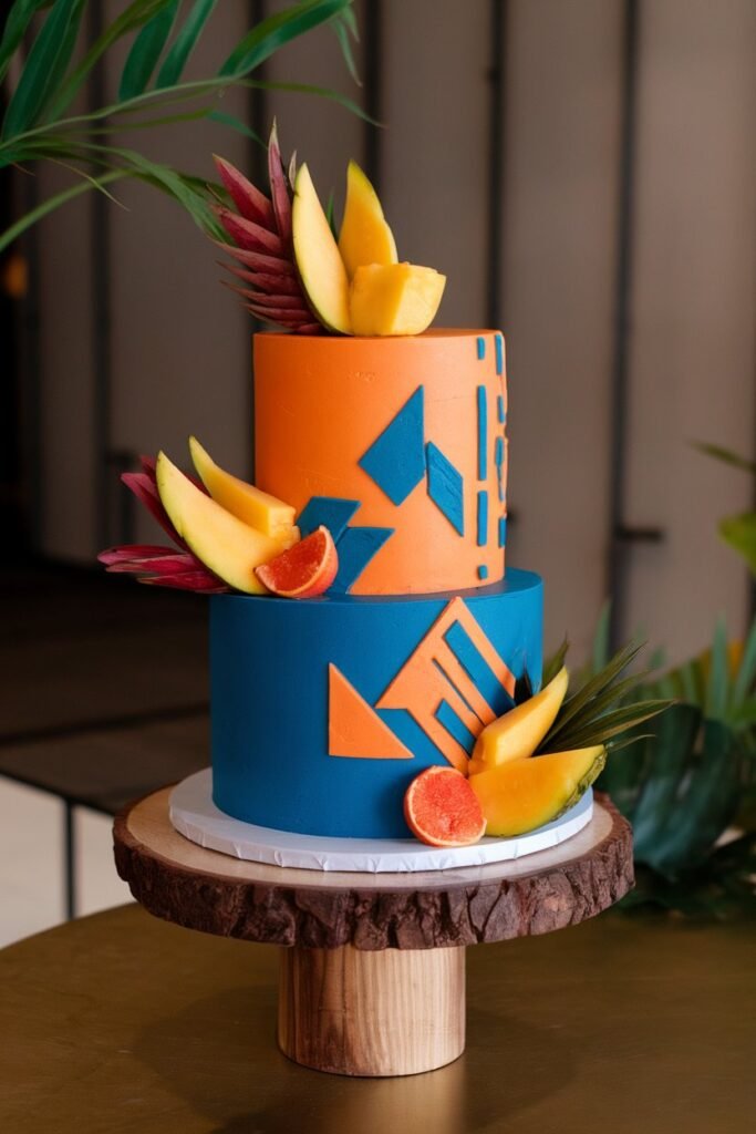 Elegant Wedding Cake with Fresh Berries