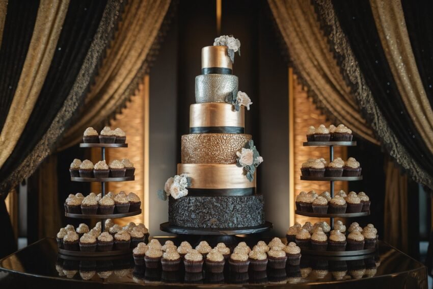 15 Wedding Cakes With Cupcakes Inspirations to Delight You