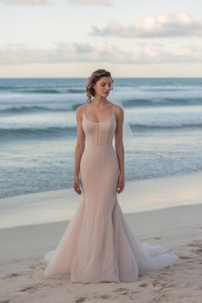 Sparkling Elegance for a Beachside Bride