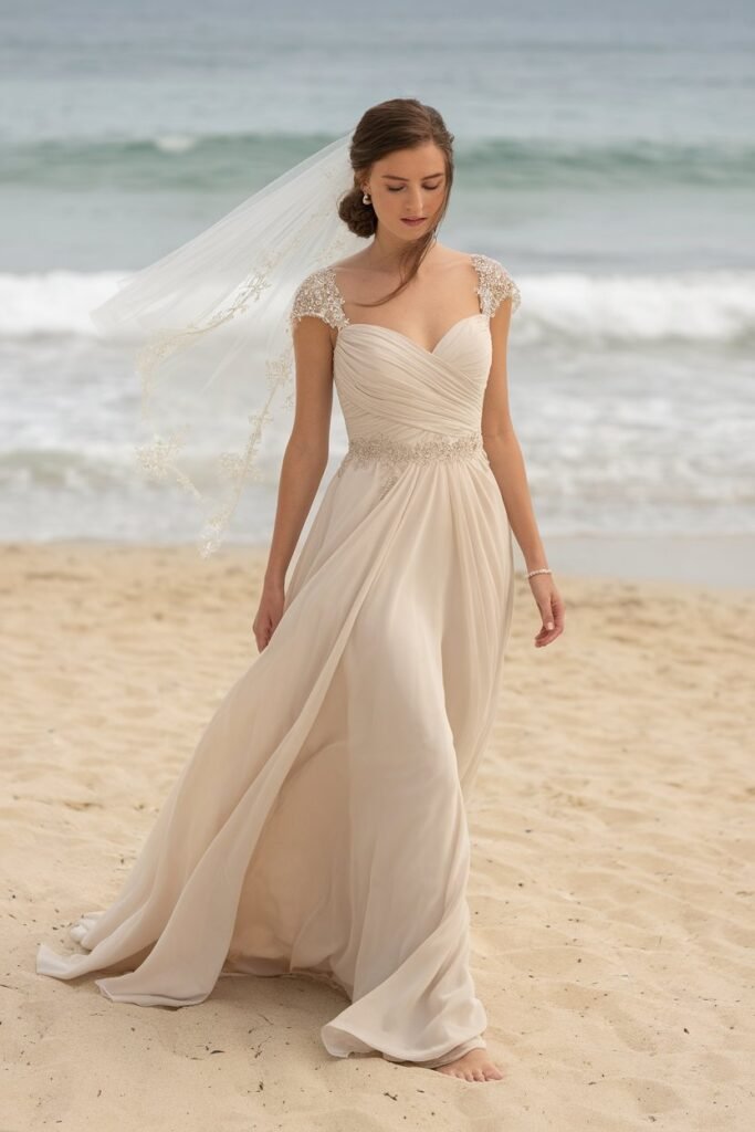 Soft Chiffon with Delicate Beaded Details