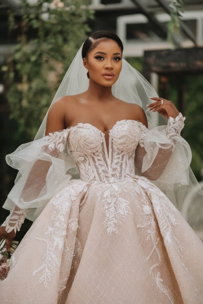 A Regal Look for the Modern Bride