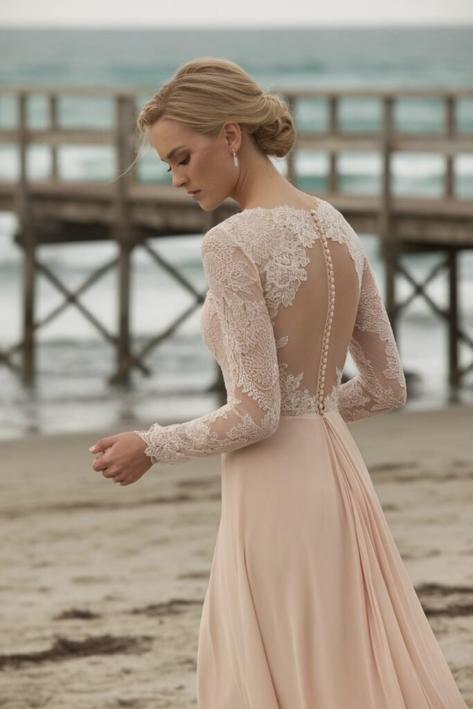 Elegant Lace with a Modern Back Detail
