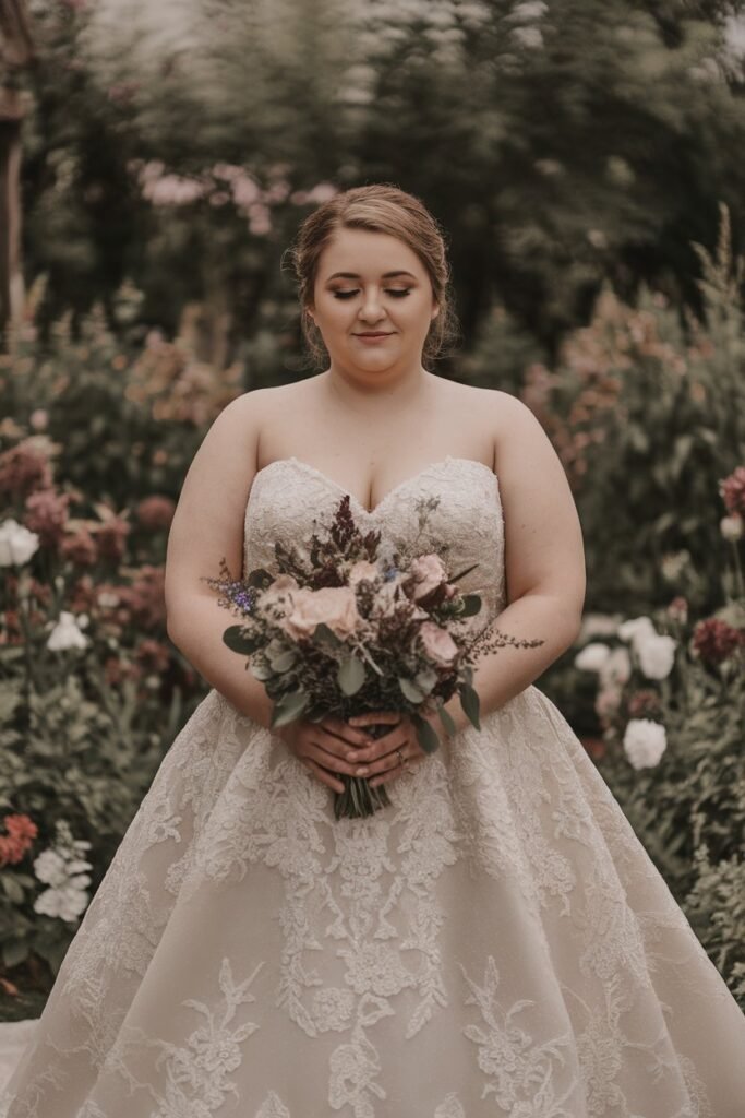 Romantic Lace for a Garden Wedding