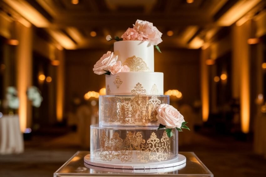 14 Wedding Cakes with Clear Tiers to Inspire Your Big Day